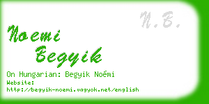 noemi begyik business card